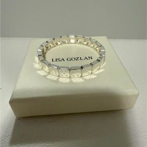 Lisa Gozlan Silver Dice Bracelet Size 6